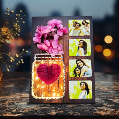 Hand-Crafted String Art Frame